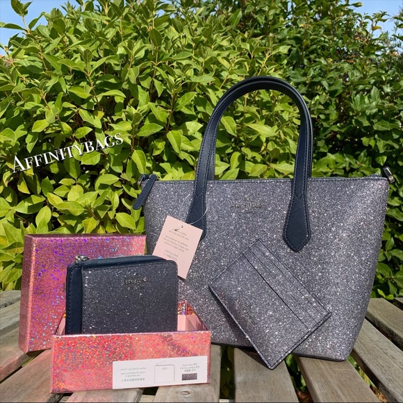 Kate spade small joeley bag blue card wallet set - Picture 2 of 8